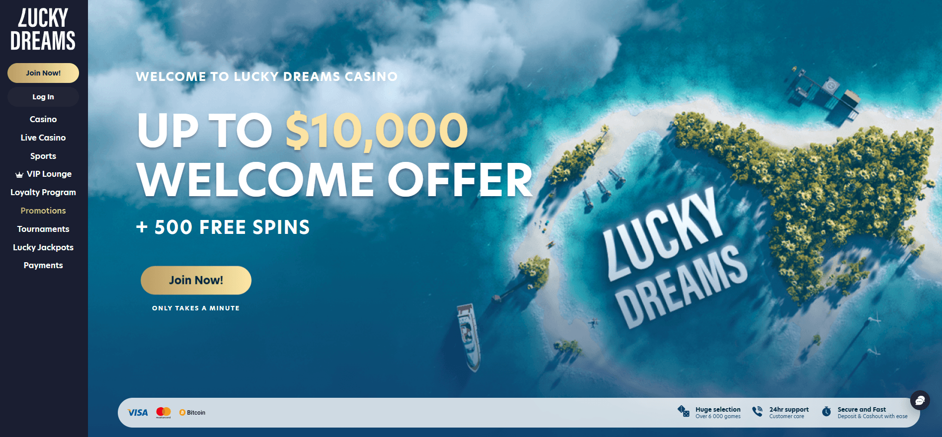 luckydreams australian online casinos main page